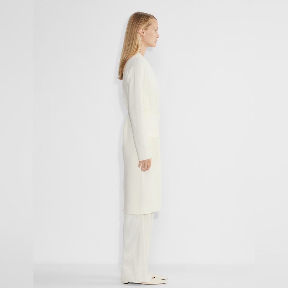 Babaton by Aritzia Ty Cardigan Belted Duster in Cream / Light Birch Size XXS - Picture 3 of 15